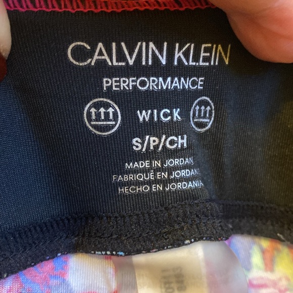 Calvin Klein Performance Ruched back Waist 7/8 Leggings - Size S - Picture 6 of 6